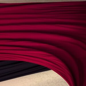 Women's Maxi Skirt Set - Red and Black - 14